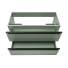 Dulap lavoar Sombra Green, PAL melaminat, verde olive, 2 sertare, L.100 cm, SOMBRA GREEN 82-100-46-2S