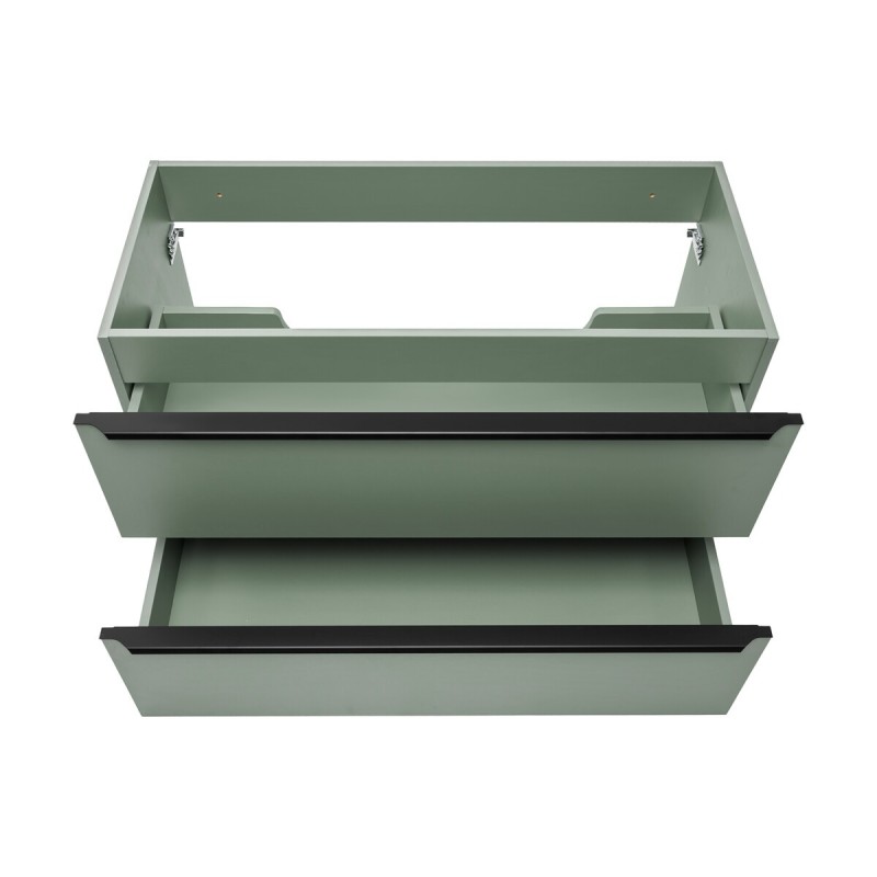 Dulap lavoar Sombra Green, PAL melaminat, verde olive, 2 sertare, L.100 cm, SOMBRA GREEN 82-100-46-2S