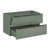 Dulap lavoar Sombra Green, PAL melaminat, verde olive, 2 sertare, L.100 cm, SOMBRA GREEN 82-100-46-2S