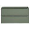 Dulap lavoar Sombra Green, PAL melaminat, verde olive, 2 sertare, L.100 cm, SOMBRA GREEN 82-100-46-2S