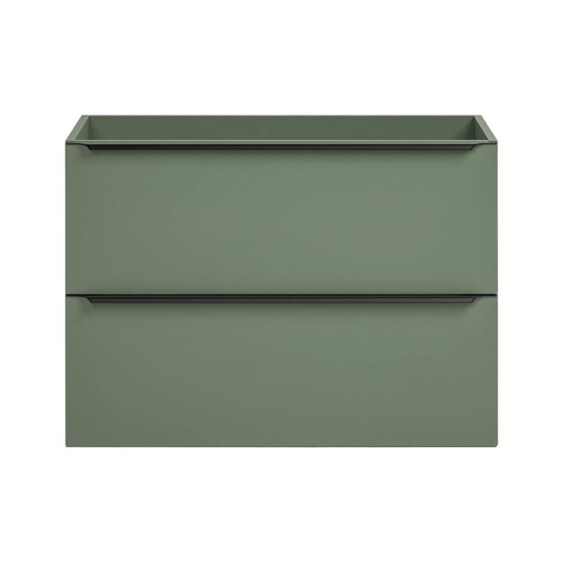 Dulap lavoar Sombra Green, PAL melaminat, verde olive, 2 sertare, L.80 cm, SOMBRA GREEN 82-80-46-2S