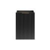 Dulap lateral cu coș de rufe Comad Adel Black, MDF, PAL melaminat, negru mat, L.40 cm, ADEL BLACK 81-40-1DK