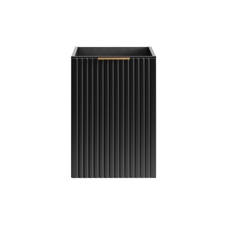 Dulap lateral cu coș de rufe Comad Adel Black, MDF, PAL melaminat, negru mat, L.40 cm, ADEL BLACK 81-40-1DK