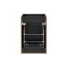 Dulap lateral cu coș de rufe Comad Adel Black, MDF, PAL melaminat, negru mat, L.40 cm, ADEL BLACK 81-40-1DK
