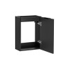 Dulap sub lavoar suspendat Comad Adel Black, MDF, PAL melaminat, negru mat, H.57 cm, ADEL BLACK 82-40-B-1D