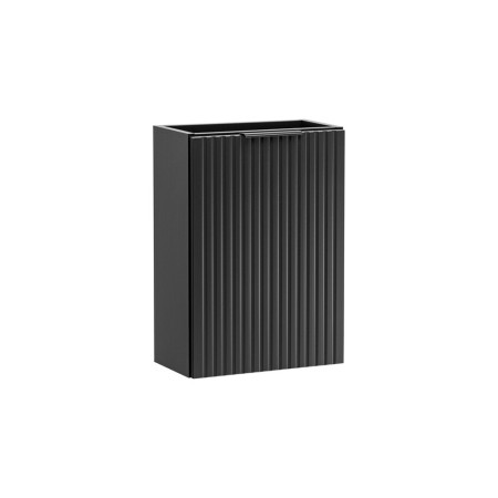 Dulap sub lavoar suspendat Comad Adel Black, MDF, PAL melaminat, negru mat, H.57 cm, ADEL BLACK 82-40-B-1D