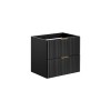 Dulap sub lavoar Comad Adel Black, MDF, Pal melaminat, 2 sertare, negru mat, L.60 cm, ADEL BLACK 82-60-B-2S