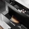 Dulap sub lavoar Comad Adel Black, MDF, Pal melaminat, 2 sertare, negru mat, L.60 cm, ADEL BLACK 82-60-B-2S