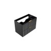 Dulap sub lavoar Comad Adel Black, MDF, Pal melaminat, 2 sertare, negru mat, L.80 cm, ADEL BLACK 82-80-B-2S