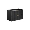 Dulap sub lavoar Comad Adel Black, MDF, Pal melaminat, 2 sertare, negru mat, L.80 cm, ADEL BLACK 82-80-B-2S