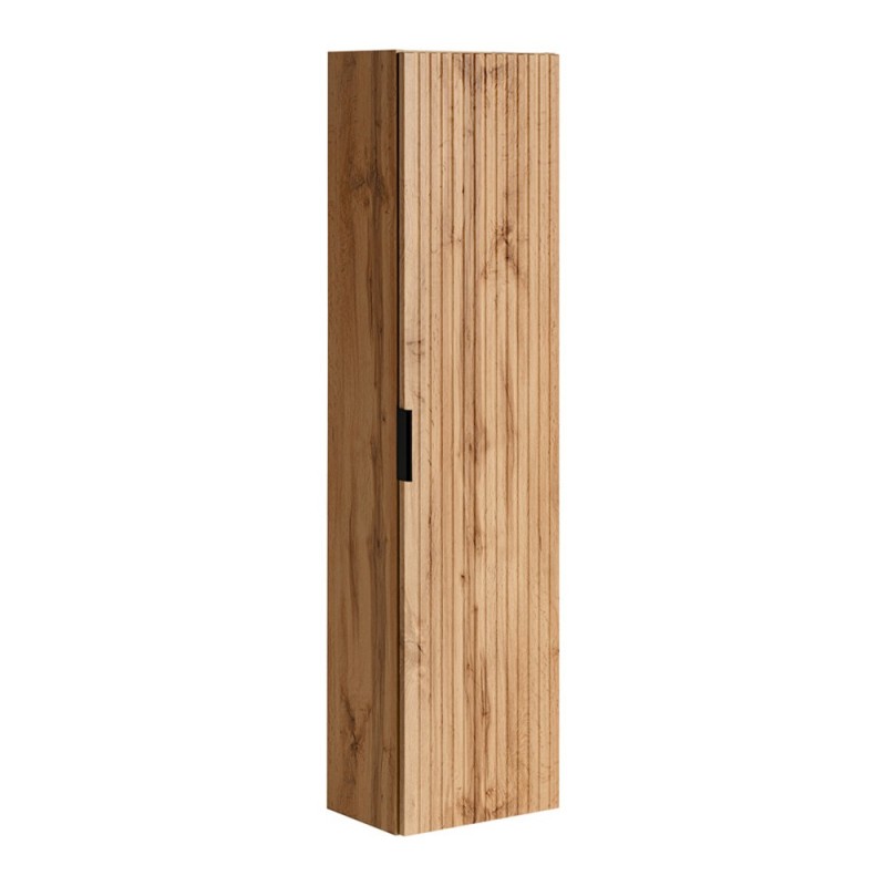 Dulap inalt Comad Adel Oak, MDF, Pal melaminat, 1 usa, stejar wotan, H.140 cm, ADEL OAK 80-01-B-1D