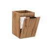 Dulap lateral cu coș de rufe Comad Adel Oak, MDF, PAL melaminat, stejar wotan, L.40 cm, ADEL OAK 81-40-1DK