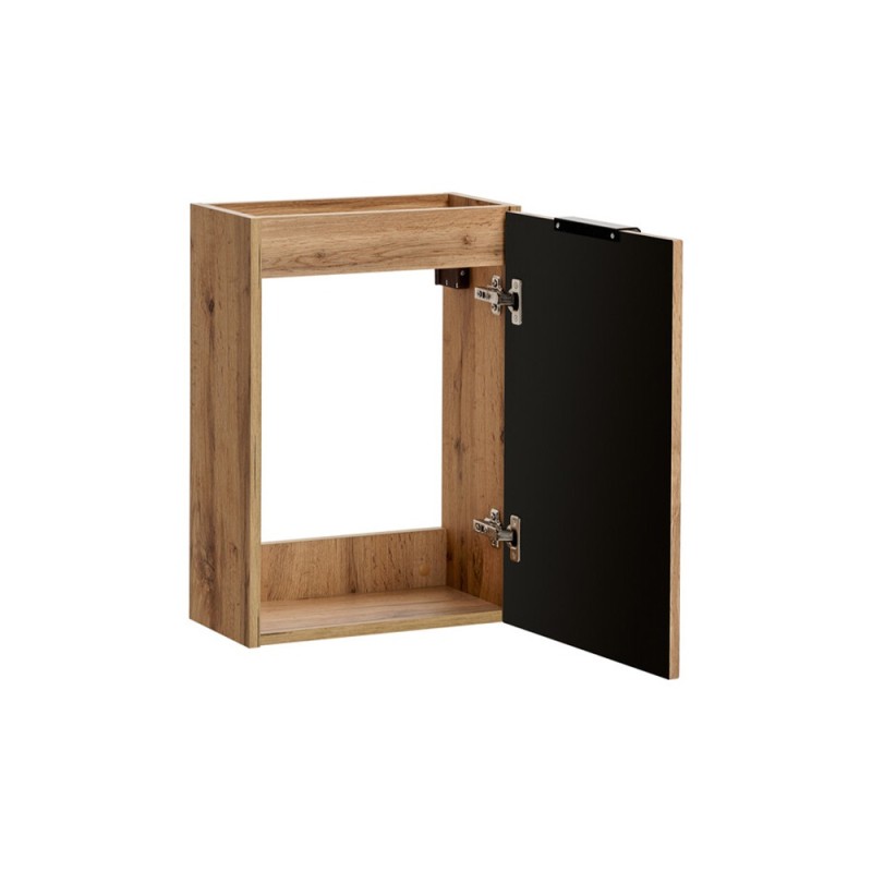 Dulap sub lavoar suspendat Comad Adel Oak, MDF, PAL melaminat, stejar wotan, H.57 cm, ADEL OAK 82-40-B-1D