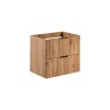 Dulap sub lavoar Comad Adel Oak, MDF, Pal melaminat, 2 sertare, stejar wotan, L.60 cm, ADEL OAK 82-60-B-2S