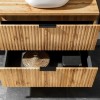 Dulap sub lavoar Comad Adel Oak, MDF, Pal melaminat, 2 sertare, stejar wotan, L.60 cm, ADEL OAK 82-60-B-2S