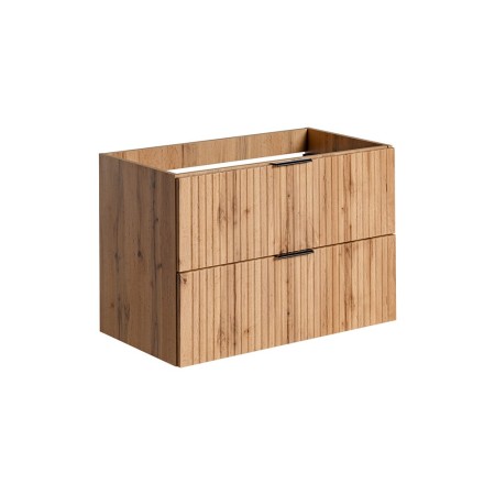Dulap sub lavoar Comad Adel Oak, MDF, Pal melaminat, 2 sertare, stejar wotan, L.80 cm, ADEL OAK 82-80-B-2S
