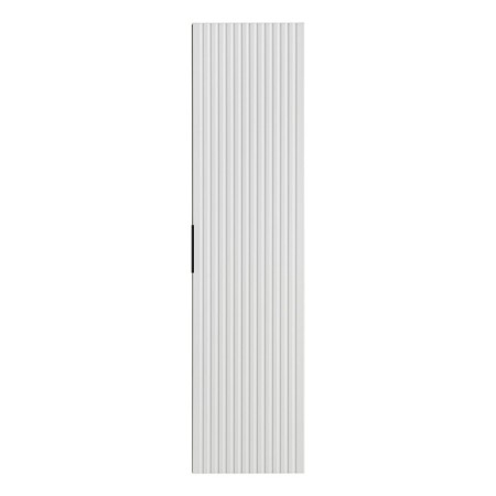 Dulap inalt Comad Adel White, MDF, Pal melaminat, 1 usa, alb mat, H.140 cm, ADEL WHITE 80-01-B-1D