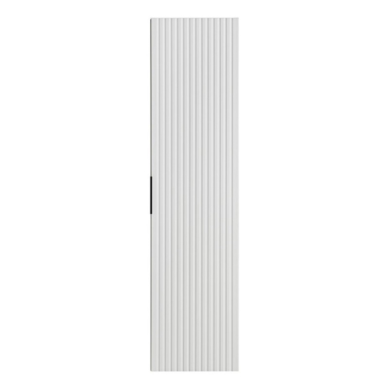 Dulap inalt Comad Adel White, MDF, Pal melaminat, 1 usa, alb mat, H.140 cm, ADEL WHITE 80-01-B-1D