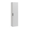Dulap inalt Comad Adel White, MDF, Pal melaminat, 1 usa, alb mat, H.140 cm, ADEL WHITE 80-01-B-1D
