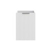 Dulap lateral cu coș de rufe Comad Adel White, MDF, PAL melaminat, alb mat, L.40 cm, ADEL WHITE 81-40-1DK