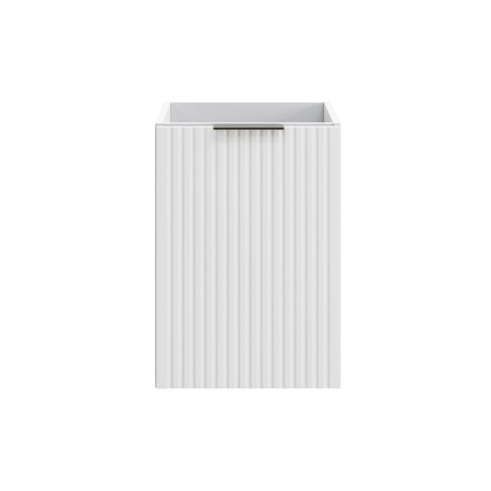 Dulap lateral cu coș de rufe Comad Adel White, MDF, PAL melaminat, alb mat, L.40 cm, ADEL WHITE 81-40-1DK