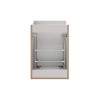 Dulap lateral cu coș de rufe Comad Adel White, MDF, PAL melaminat, alb mat, L.40 cm, ADEL WHITE 81-40-1DK