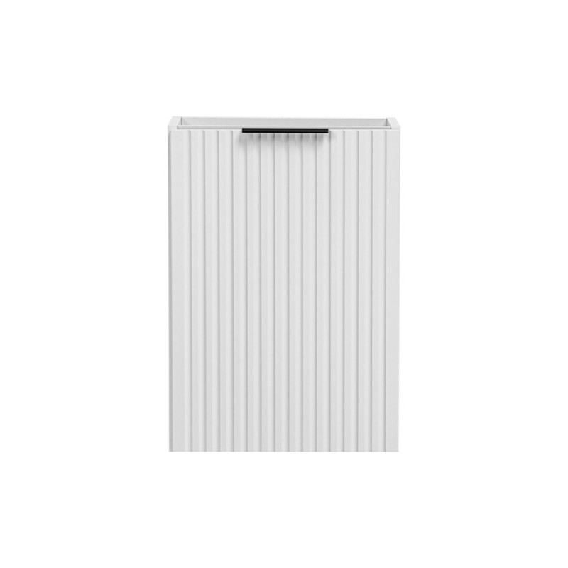 Dulap sub lavoar suspendat Comad Adel White, MDF, PAL melaminat, alb mat, H.57 cm, ADEL WHITE 82-40-B-1D