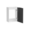 Dulap sub lavoar suspendat Comad Adel White, MDF, PAL melaminat, alb mat, H.57 cm, ADEL WHITE 82-40-B-1D