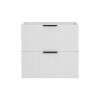 Dulap sub lavoar Comad Adel White, MDF, Pal melaminat, 2 sertare, alb mat, L.60 cm, ADEL WHITE 82-60-B-2S