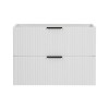 Dulap sub lavoar Comad Adel White, MDF, Pal melaminat, 2 sertare, alb mat, L.80 cm, ADEL WHITE 82-80-B-2S