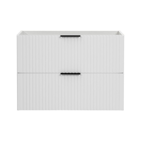 Dulap sub lavoar Comad Adel White, MDF, Pal melaminat, 2 sertare, alb mat, L.80 cm, ADEL WHITE 82-80-B-2S