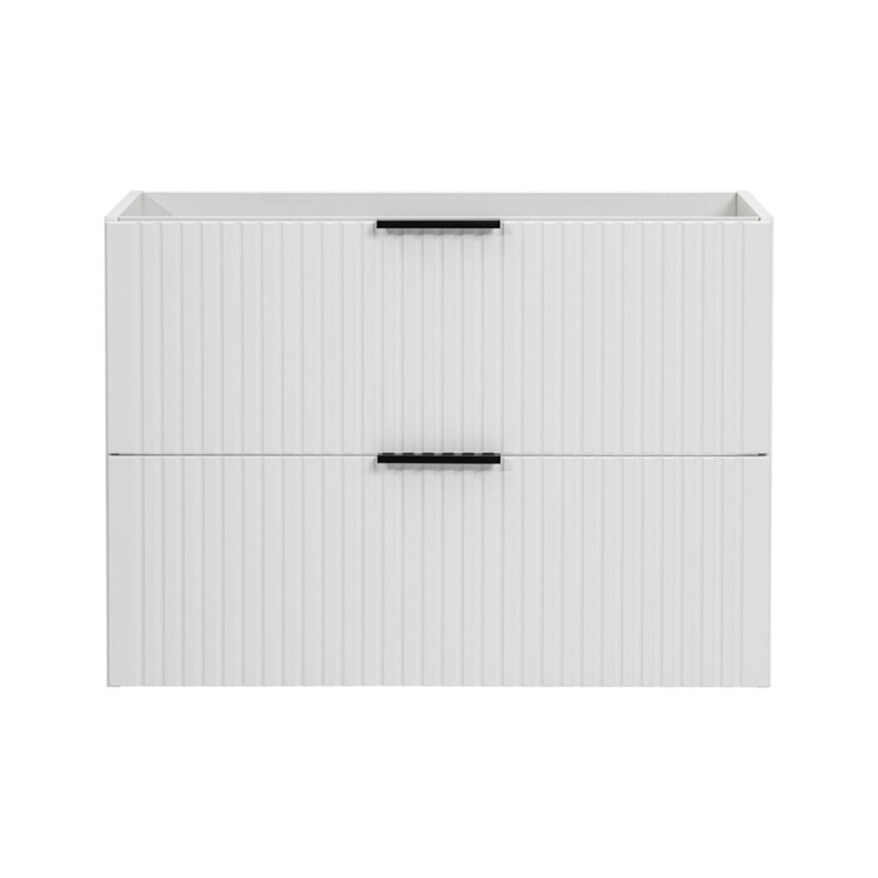 Dulap sub lavoar Comad Adel White, MDF, Pal melaminat, 2 sertare, alb mat, L.80 cm, ADEL WHITE 82-80-B-2S