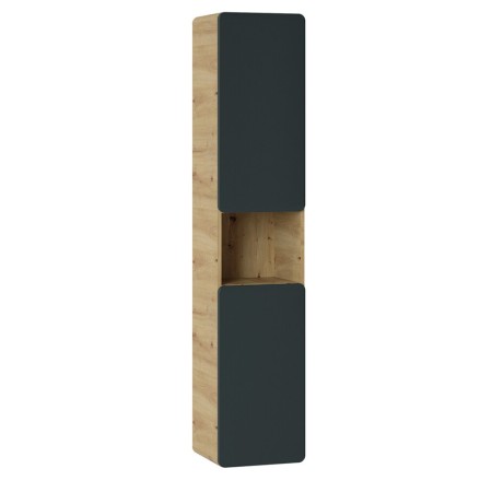 Dulap inalt Aruba Cosmos, MDF, PAL melaminat, stejar artizanal/gri spatial, 2 usi, H.170 cm, ARUBA COSMOS 800 FSC