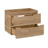 Masca lavoar Aruba Craft, MDF, PAL melaminat, stejar artizanal, 2 sertare, L.80 cm, ARUBA CRAFT 821- 80 CM FSC