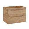 Masca lavoar Aruba Craft, MDF, PAL melaminat, stejar artizanal, 2 sertare, L.80 cm, ARUBA CRAFT 821- 80 CM FSC