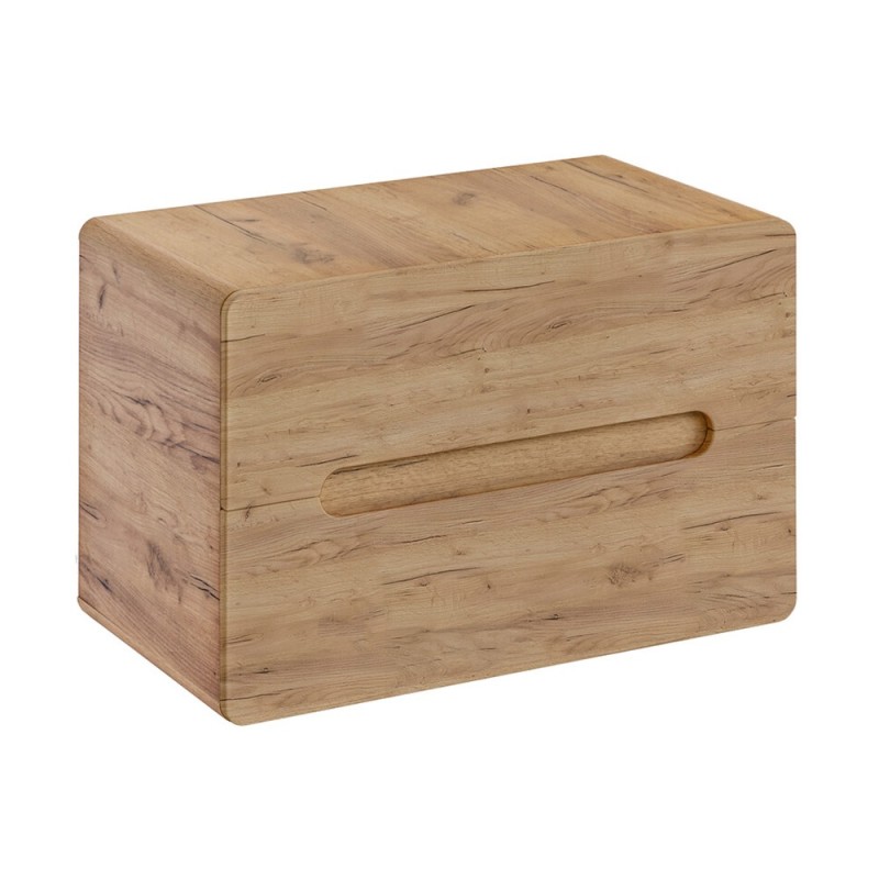 Masca lavoar Aruba Craft, MDF, PAL melaminat, stejar artizanal, 2 sertare, L.80 cm, ARUBA CRAFT 829-UN-80CM FSC