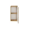 Dulapior baie Aruba Craft, MDF, PAL melaminat, stejar artizanal, 1 usa, L.35 cm, ARUBA CRAFT 830 FSC