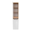 Dulap inalt Aruba White, MDF, PAL melaminat, stejar artizanal/alb lucios, 2 usi, H.170 cm, ARUBA WHITE 804 FSC