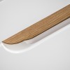 Masca lavoar Aruba White, MDF, PAL melaminat, stejar artizanal/alb lucios, 2 sertare, L.40 cm, ARUBA WHITE 823 -40CM FSC