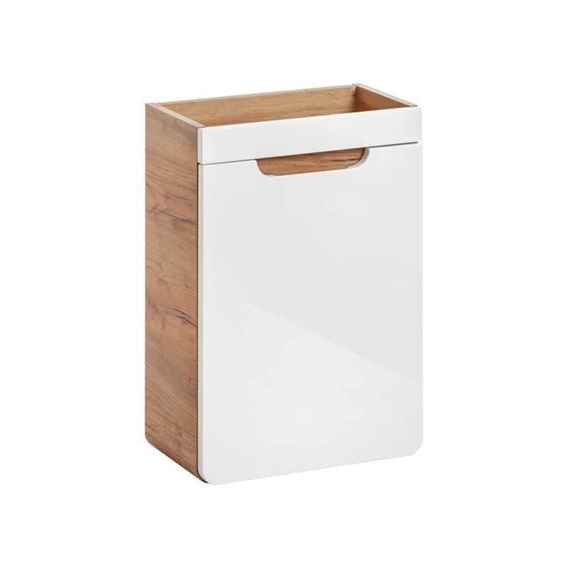 Masca lavoar Aruba White, MDF, PAL melaminat, stejar artizanal/alb lucios, 1 usa, L.40 cm, ARUBA WHITE 826 FSC