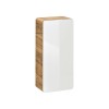 Dulapior baie Aruba White, MDF, PAL melaminat, stejar artizanal/alb lucios, 1 usa, L.35 cm, ARUBA WHITE 830 FSC