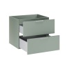 Dulap lavoar Aster Green, MDF, PAL melaminat, verde mat, 2 sertare, L.60 cm, ASTER GREEN 82-60-46-2S