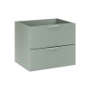 Dulap lavoar Aster Green, MDF, PAL melaminat, verde mat, 2 sertare, L.60 cm, ASTER GREEN 82-60-46-2S