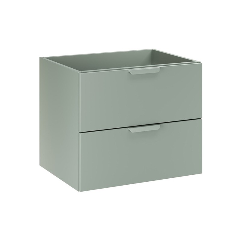 Dulap lavoar Aster Green, MDF, PAL melaminat, verde mat, 2 sertare, L.60 cm, ASTER GREEN 82-60-46-2S