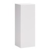 Semicoloana Aster White, PAL melaminat, alb mat, 1 usa, H.80 cm, ASTER WHITE 80-30-1D