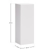Semicoloana Aster White, PAL melaminat, alb mat, 1 usa, H.80 cm, ASTER WHITE 80-30-1D