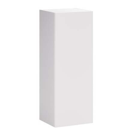 Semicoloana Aster White, PAL melaminat, alb mat, 1 usa, H.80 cm, ASTER WHITE 80-30-1D