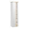 Dulap inalt Bahama White, MDF, PAL melaminat, alb/stejar wotan, H.170 cm, BAHAMA WHITE 800 FSC