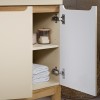 Dulap lavoar Bali Cashmere, MDF, PAL melaminat, cashmir mat/stejar wotan, 2 usi, L.60 cm, BALI CASHMERE 82-60-46-2D
