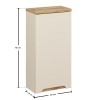 Dulap superior Bali Cashmere, MDF, PAL melaminat, cashmir mat/stejar wotan, 1 usa, L.35 cm, BALI CASHMERE 83-35-1D